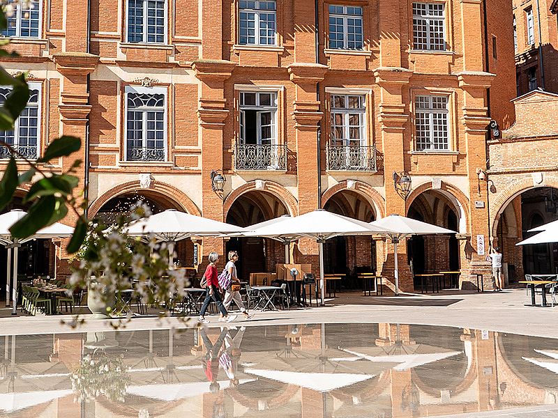 La place Nationale Ville de Montauban